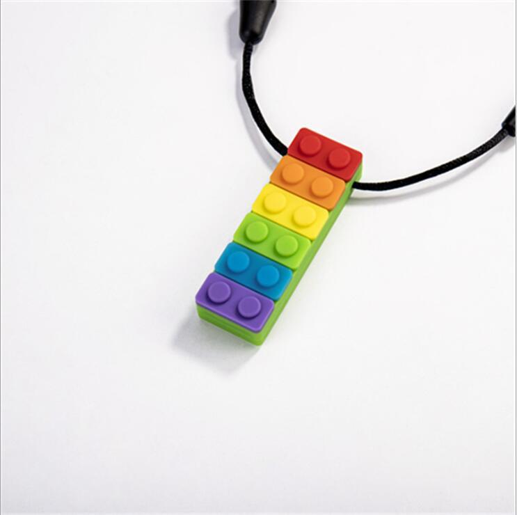 Collier de Mastication Brique Arc-en-Ciel